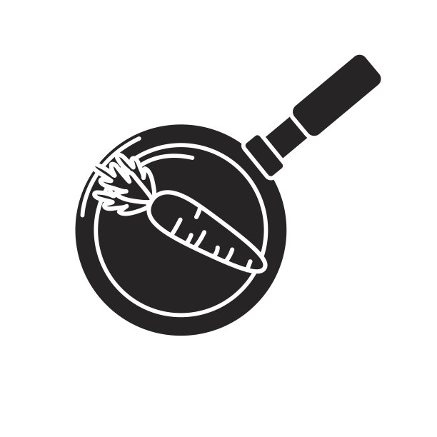 把胡萝卜放在平底锅里图片下载