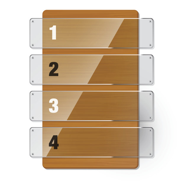 木材和玻璃横幅设计图片下载