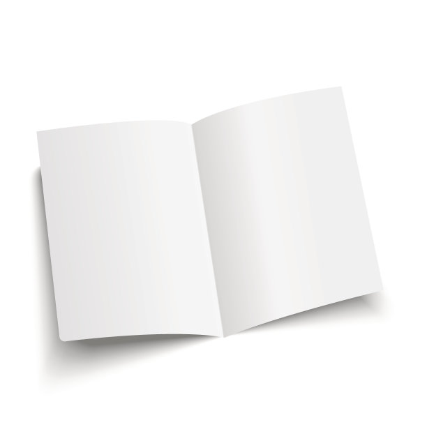 模型打开杂志，杂志，小册子，明信片，传单，名片或小册子。矢量插图。图片下载