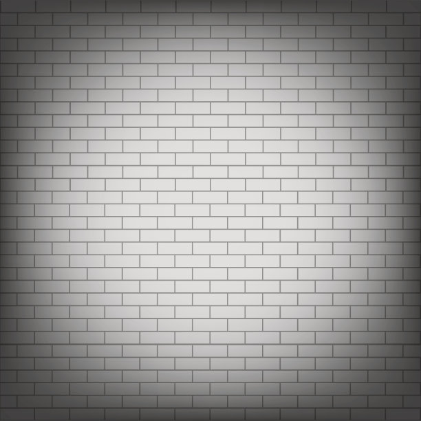 矢量背景与白色砖墙。图片下载