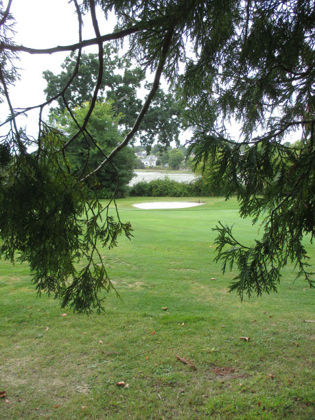 高尔夫球场林克斯沙坑素材图片