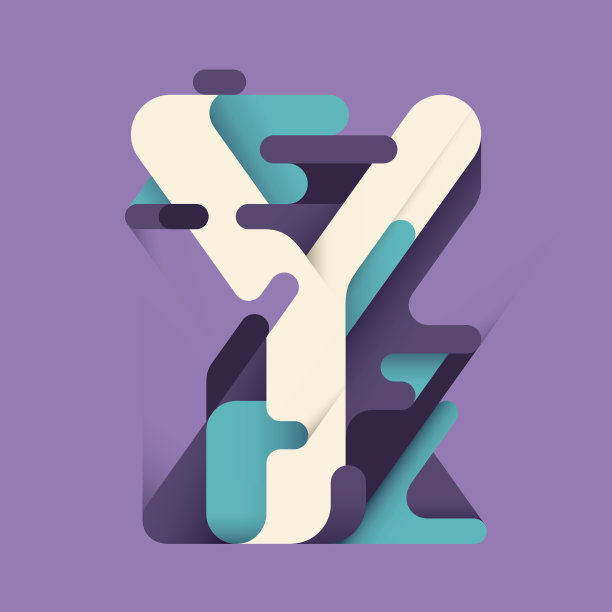 抽象的Y字母设计。图片下载