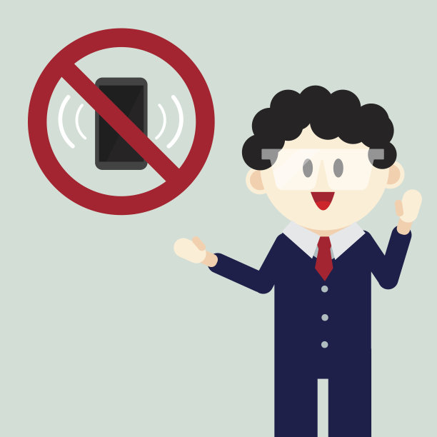 建筑，技术工人和智能手机标识，安全第一的概念，矢量插画图片下载