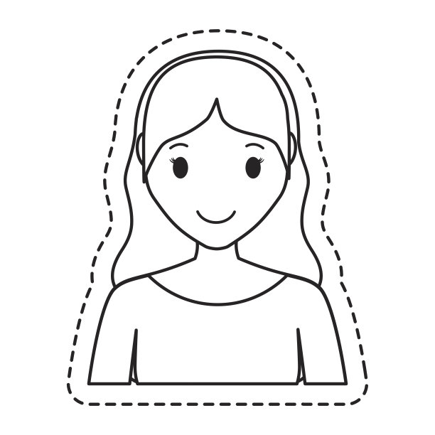 女人卡通图标图片下载
