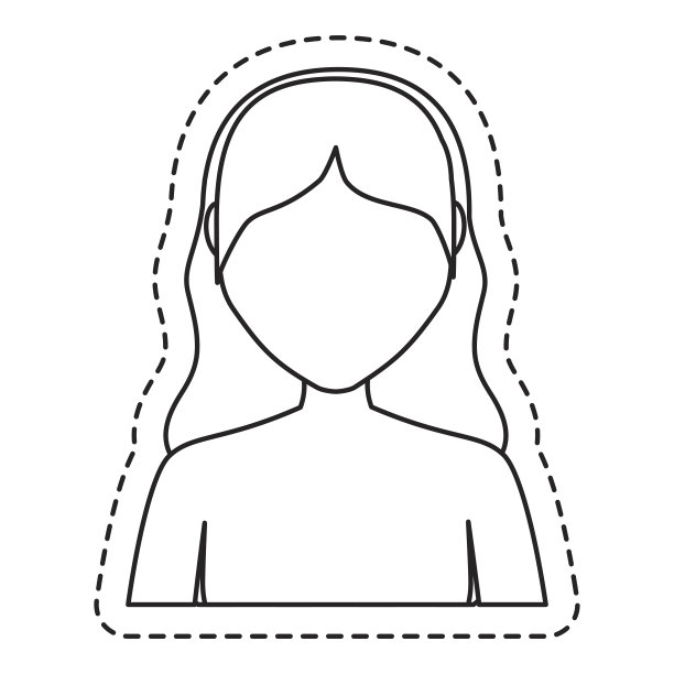 女人卡通图标图片下载