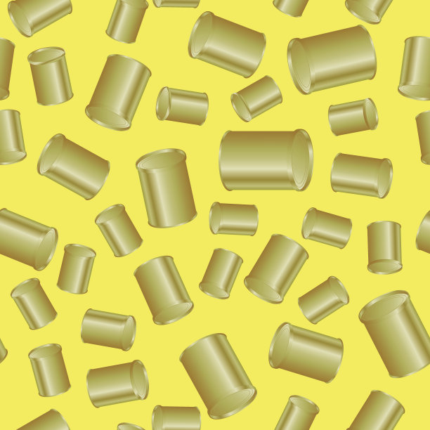 金属罐无缝图案图片下载