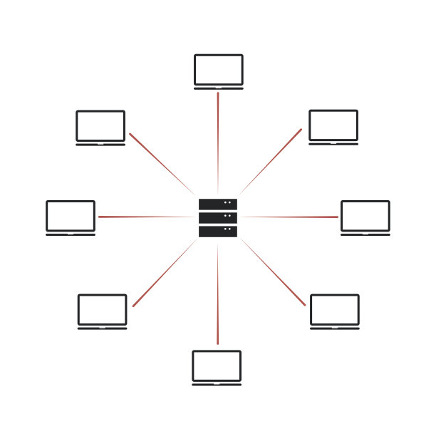 DDoS的黑客攻击。计算机安全和网络威胁图片下载