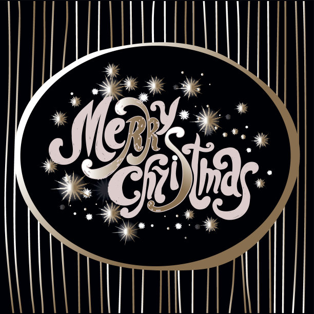 字母“圣诞快乐”。笔迹。设计字体。圣诞贺卡图片下载