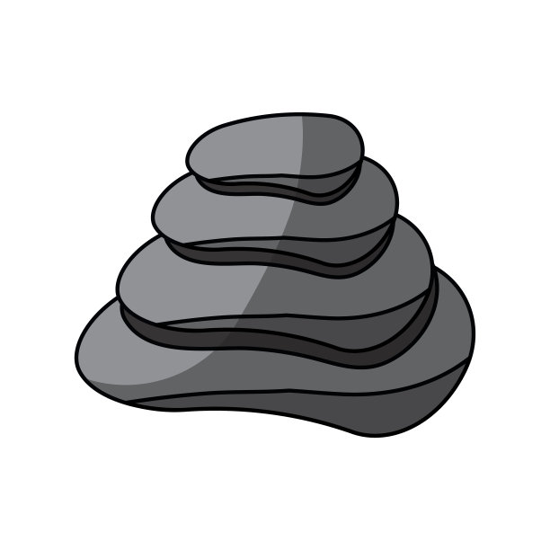 水疗中心石头孤立图片下载