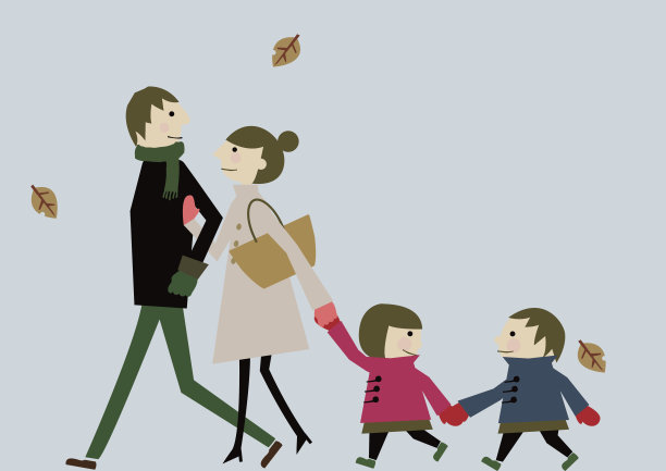 初冬夹艺术家庭素材图片