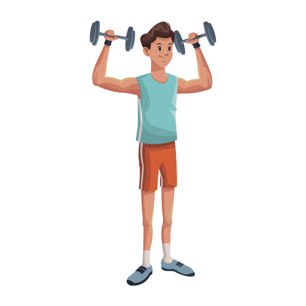 男子运动举重训练图片下载