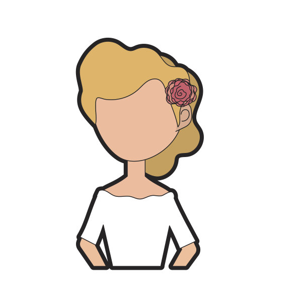 发型优雅的新娘图片下载