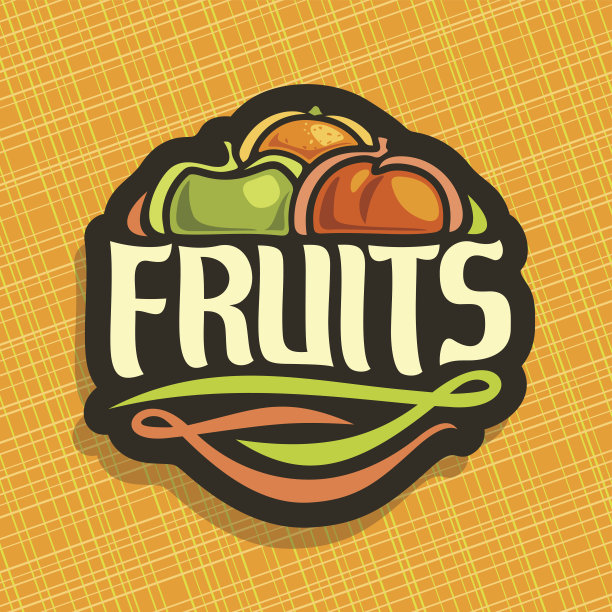 矢量符号表示新鲜水果图片下载