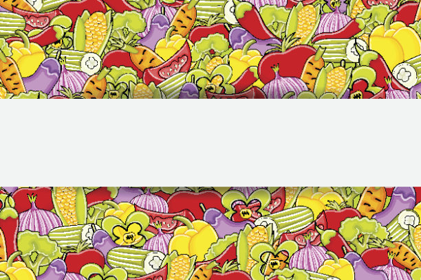 蔬菜卡通涂鸦背景设计。图片下载