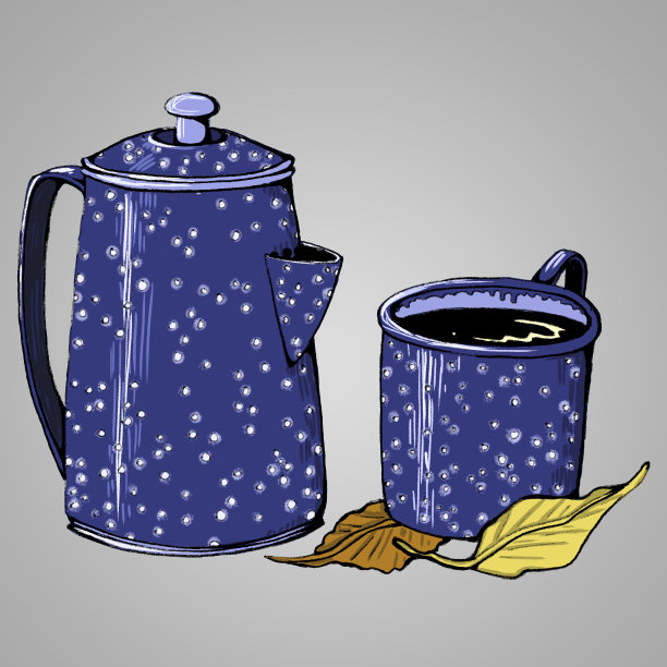 露营的咖啡图片下载