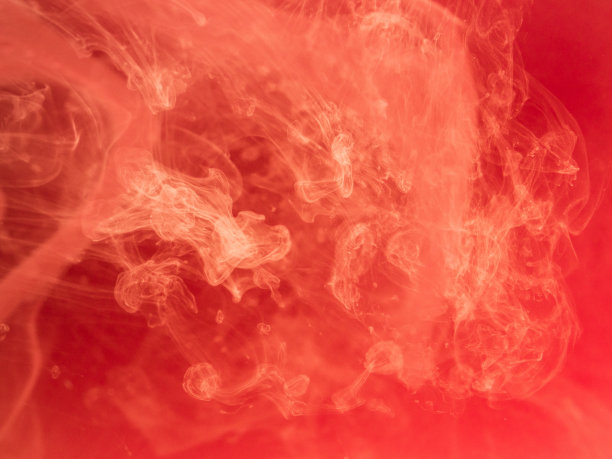 抽象的红色背景。墨如烟水，宇宙之图案。抽象的运动，冻结的流动。水平照片与软焦点，模糊的背景图片下载