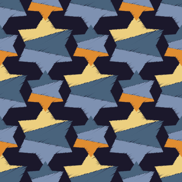 无缝背景与装饰星星。潦草的纹理。纺织融洽。图片下载