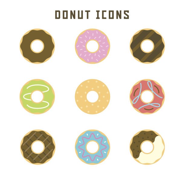 甜甜圈图标图片下载