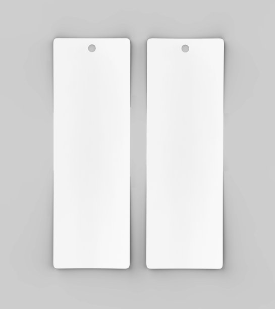 为模板设计和模拟的空白标签或标签和书签或书签。3 d渲染插图。图片下载