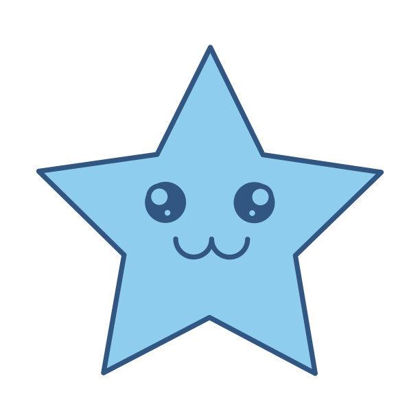 可爱的卡通明星图片下载