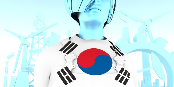 年轻女子和工业等距图标集图片下载