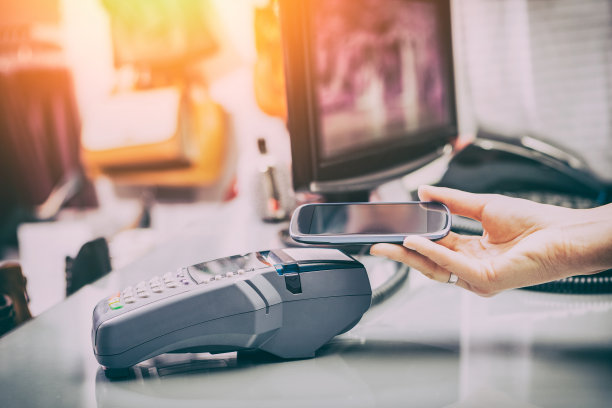 近场通信(NFC)手机支付。图片下载