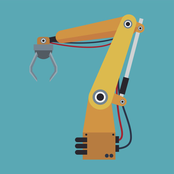 未来的工业机器人手臂引擎图片下载