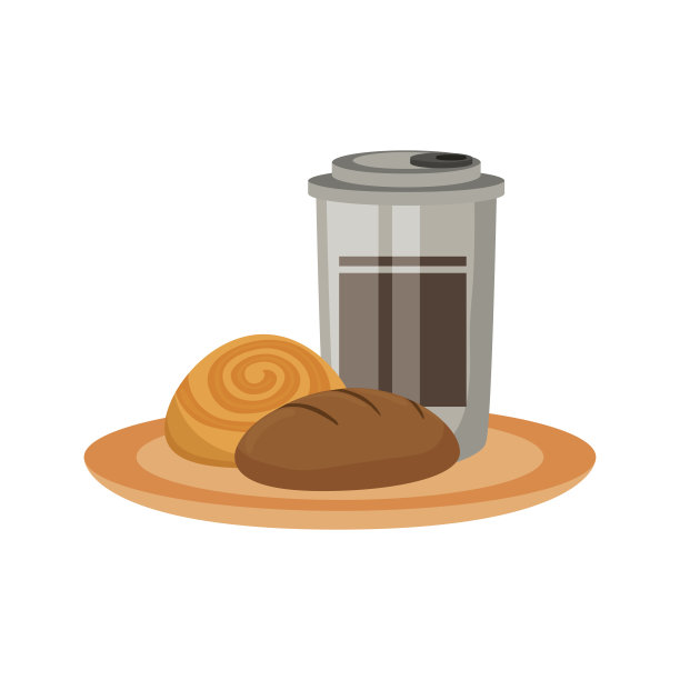 烘焙商品一咖啡矢量插图图片下载