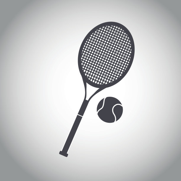 球和球拍网球黑白图片下载