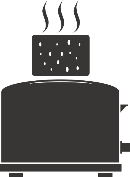 图标烤面包机，烤面包机和吐司图片下载