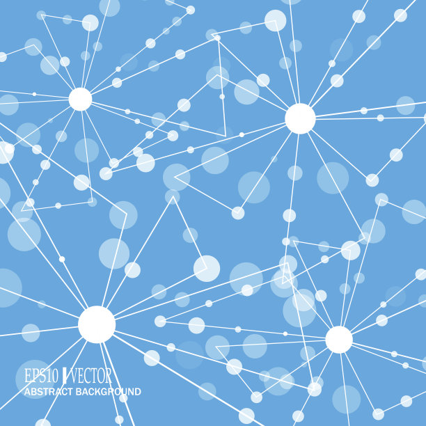 DNA和神经元载体。分子结构。用点连接线。遗传和化学化合物。化学、医药、科技理念图片下载