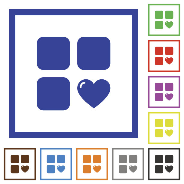 喜欢的组件平面框图标图片下载