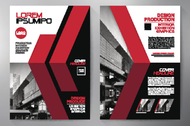 业务手册。传单设计。传单a4模板。封面书和杂志。年度报告矢量图图片下载