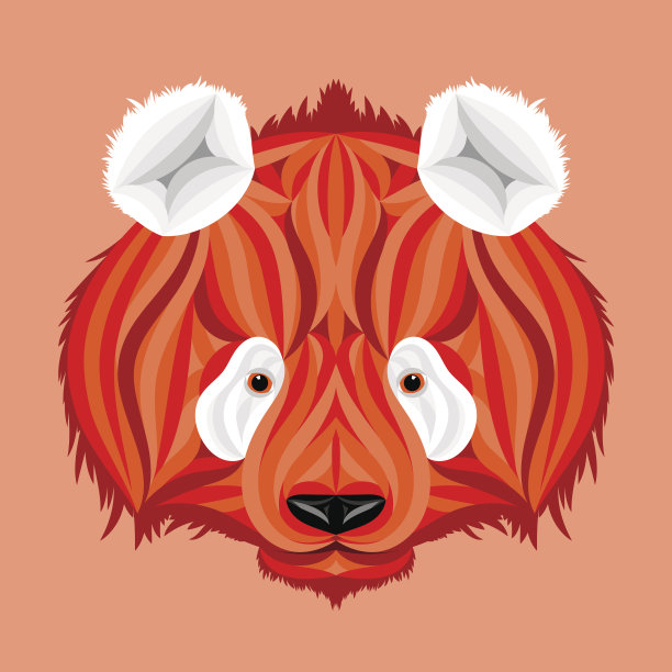 火熊，白耳朵火熊的图片图片下载