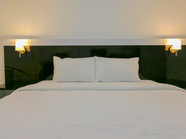 床，酒店，枕头，卧室，床上用品图片下载