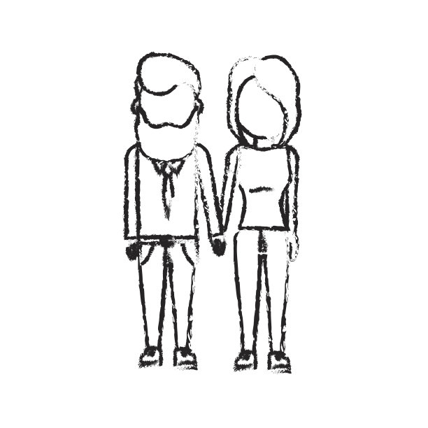 Figure nice couple with发型设计图片下载