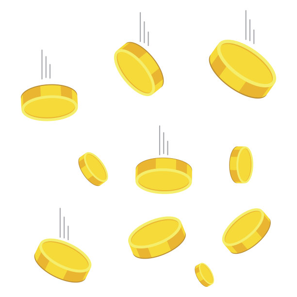 金钱图标上的白色背景。硬币矢量插图在平面风格。图标设计，网站。图片下载