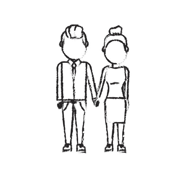 Figure nice couple with发型设计图片下载