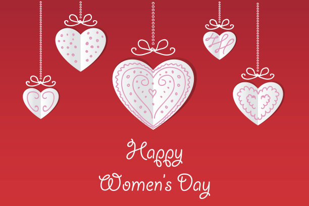 祝你妇女节快乐。矢量插图。图片下载