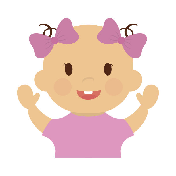 可爱的宝贝女孩图标图片下载