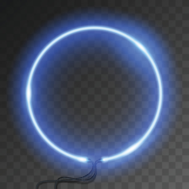 霓虹灯圆素材图片