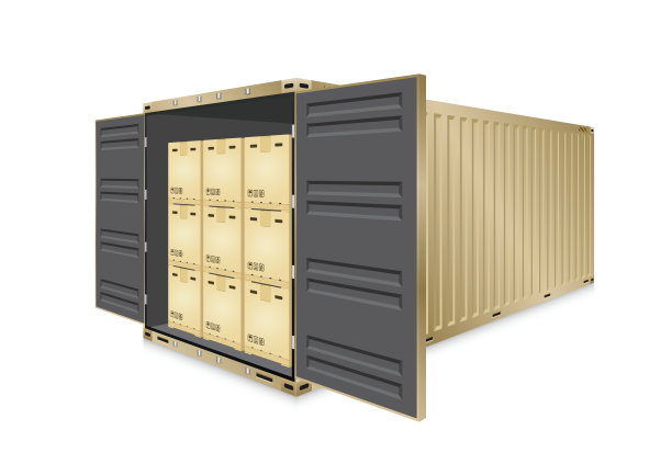 货物集装箱向量图片下载