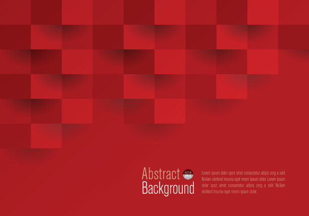 红色抽象背景向量。素材图片