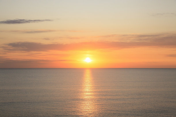地平线和日出图片下载