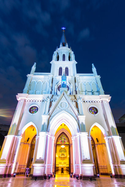 圣玫瑰教堂，曼谷，泰国。图片下载