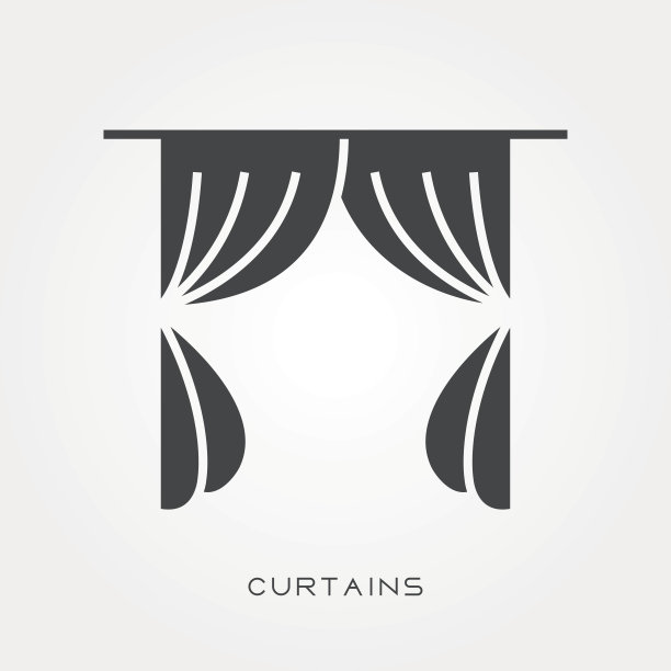 轮廓图标窗帘图片下载