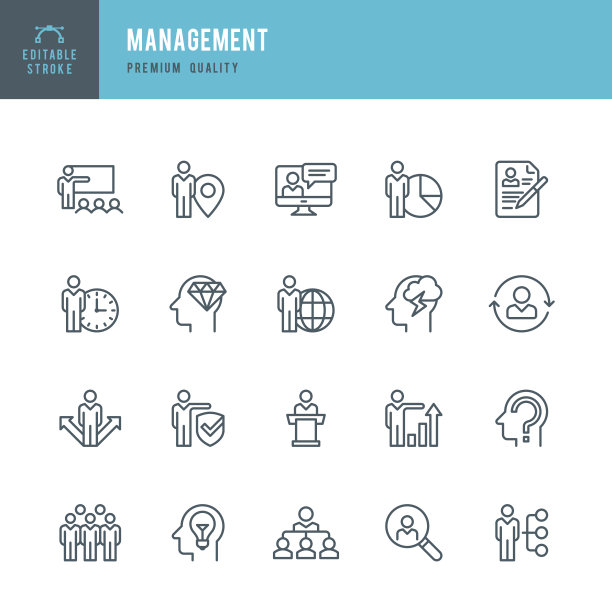 管理-细线图标设置图片下载