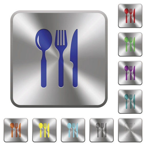 餐厅圆形方形按钮钢图片下载