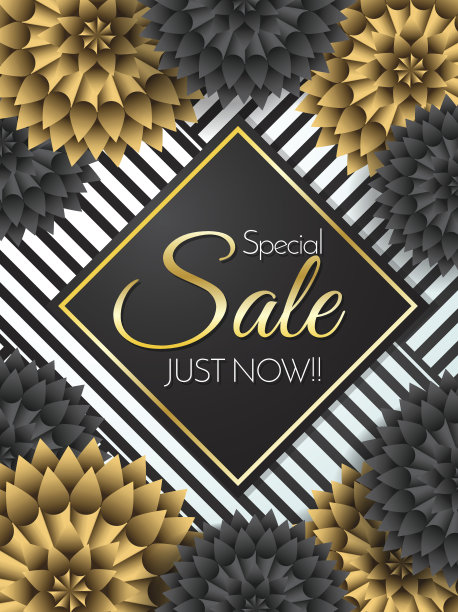 销售鲜花矢量背景图片下载