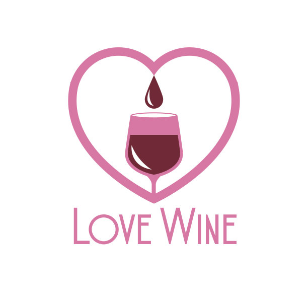爱酒杯酒杯心形象图片下载